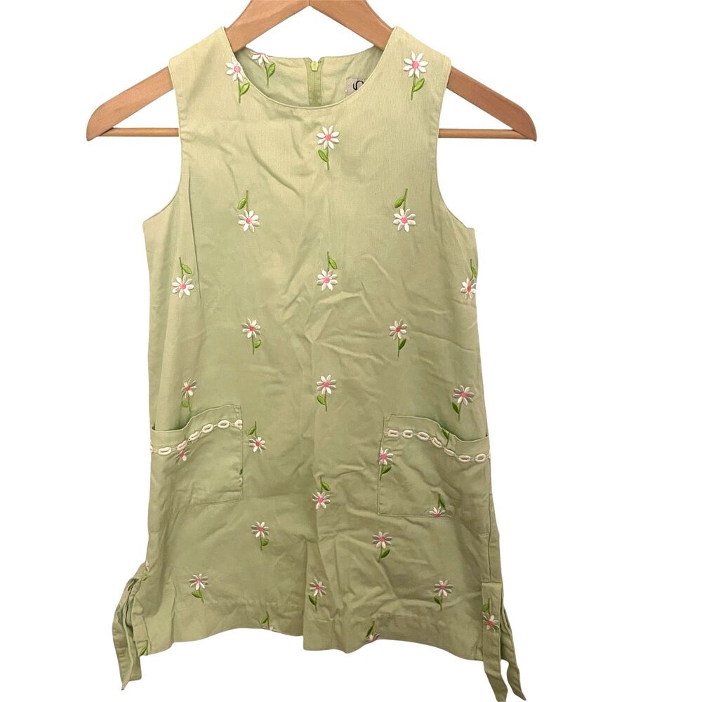 Lilly Pulitzer Vintage Kids Daisy Dress Sz 8 Cotton Floral Preppy Pastel Ditsy